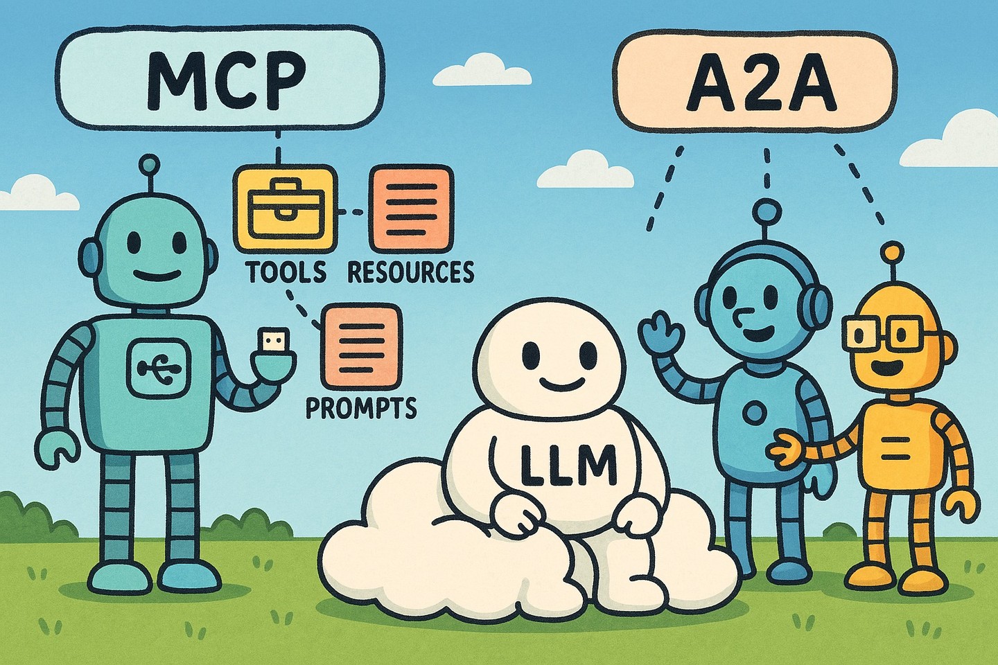 MCP - A2A 차이점 설명