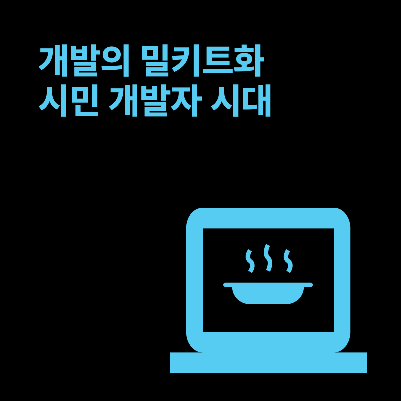 노코드/로우코드: 개발은 밀키트로 변해가고 있다.