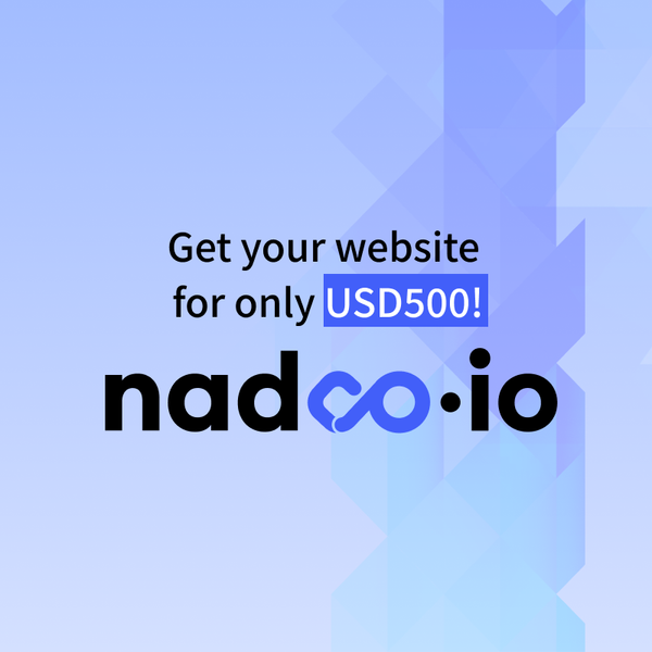 Create Your Website with Nadoo.io for only USD500!