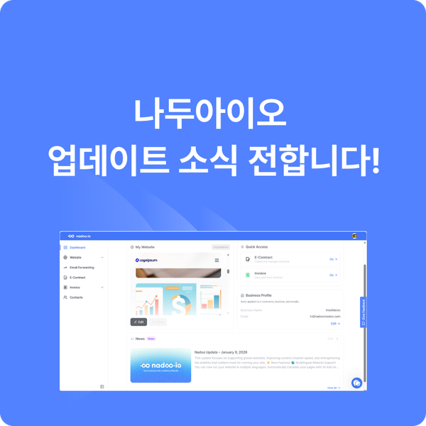 나두아이오 메이저 업데이트 소식!